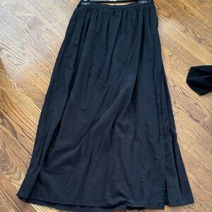 J. Crew Black Maxi Skirt-  perfect beach cover up